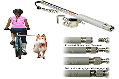 Walky Dog Plus Hands Free Dog Bicycle Exerciser Leash Newest Model with 550-lbs pull strength Paracord Leash Military Grade